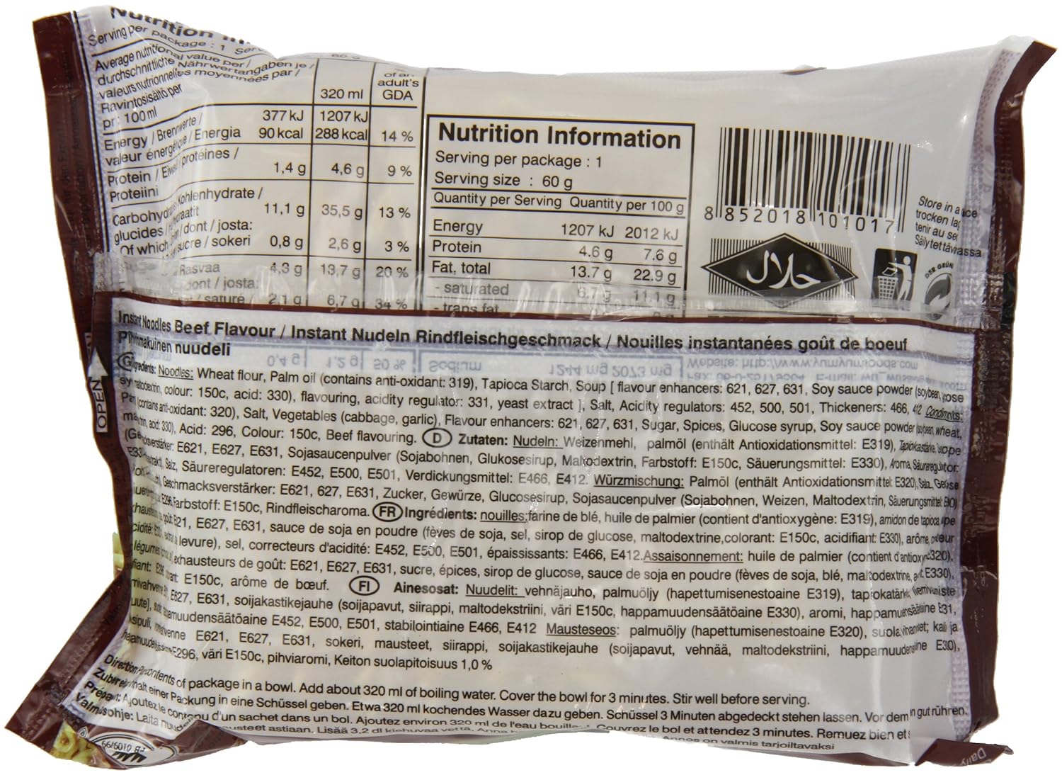 Leckere Rind-Nudeln für jeden Tag: Yum Yum Instantnudeln im 30er Pack