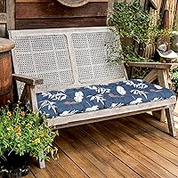 Vista 6 de Huwena 2 cojines para silla de salón al aire libre de 67 x 21 pulgadas, cojines para tumbona de patio con estampado floral, almohadillas gruesas
