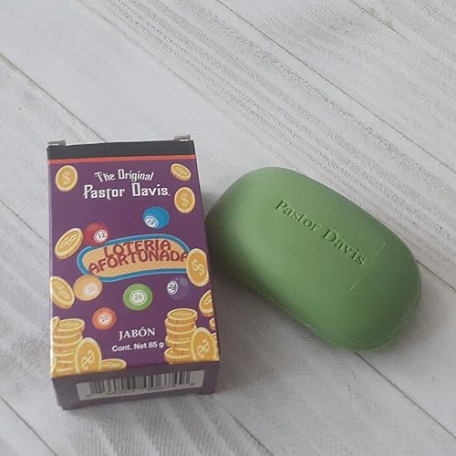 Jabón Lotería Suerte Pastor Davis Original Jabón Loteria Adortunada para la Suerte