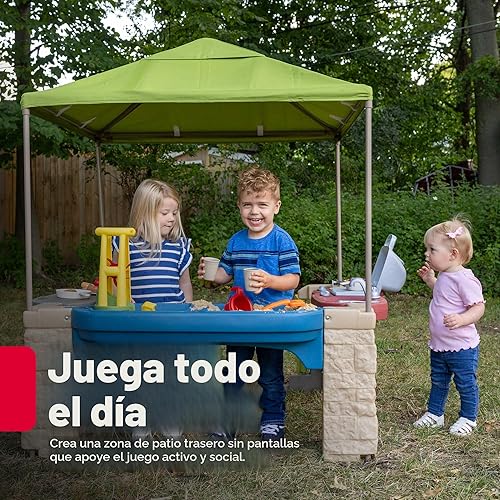 Miniatura 2 de Step2 Patio de Juegos Todo Alrededor con Toldo – Casa de juegos al aire libre sombreada para niños con características realistas e interactivas