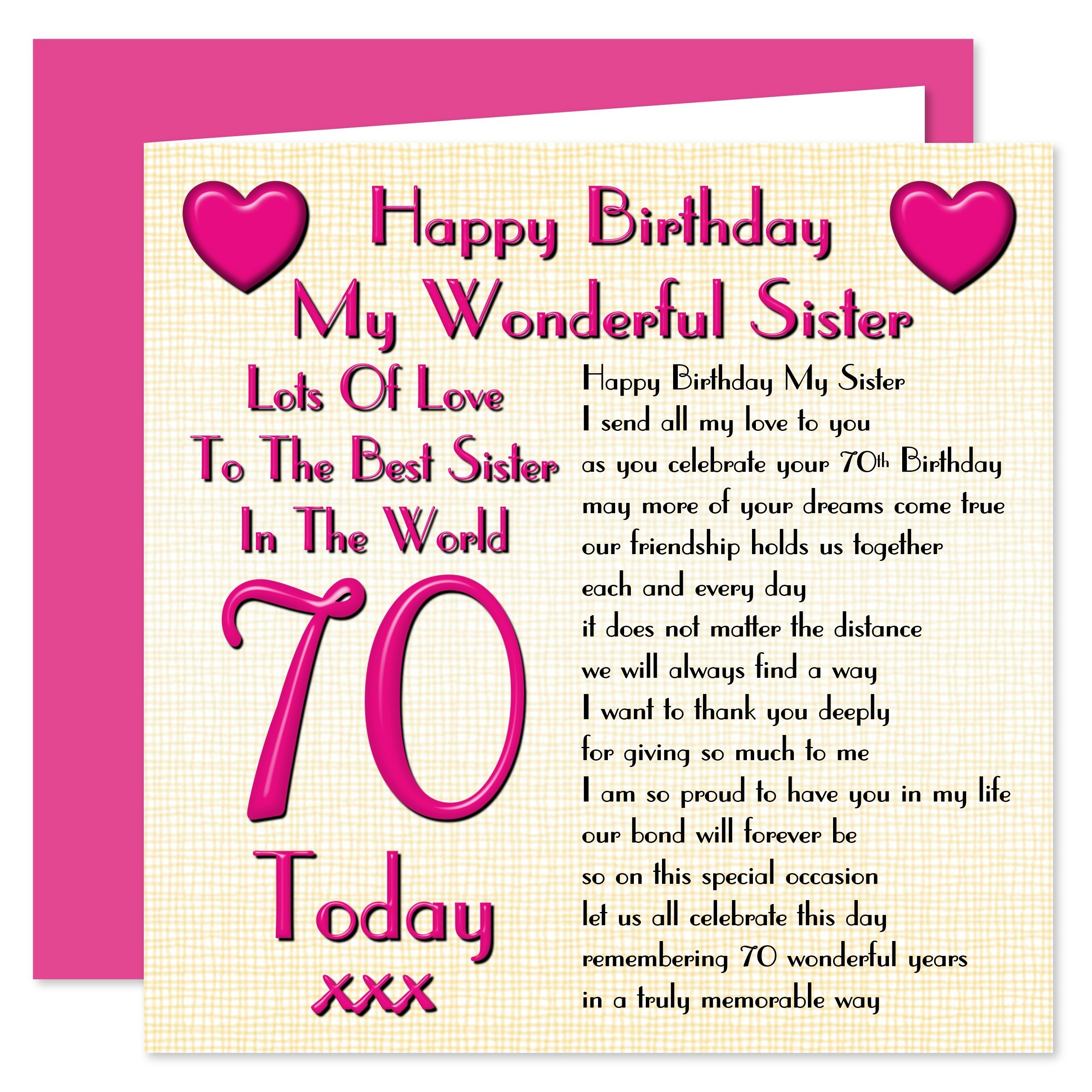 70th Birthday Card For Sister 70th-birthday-card-for-sister