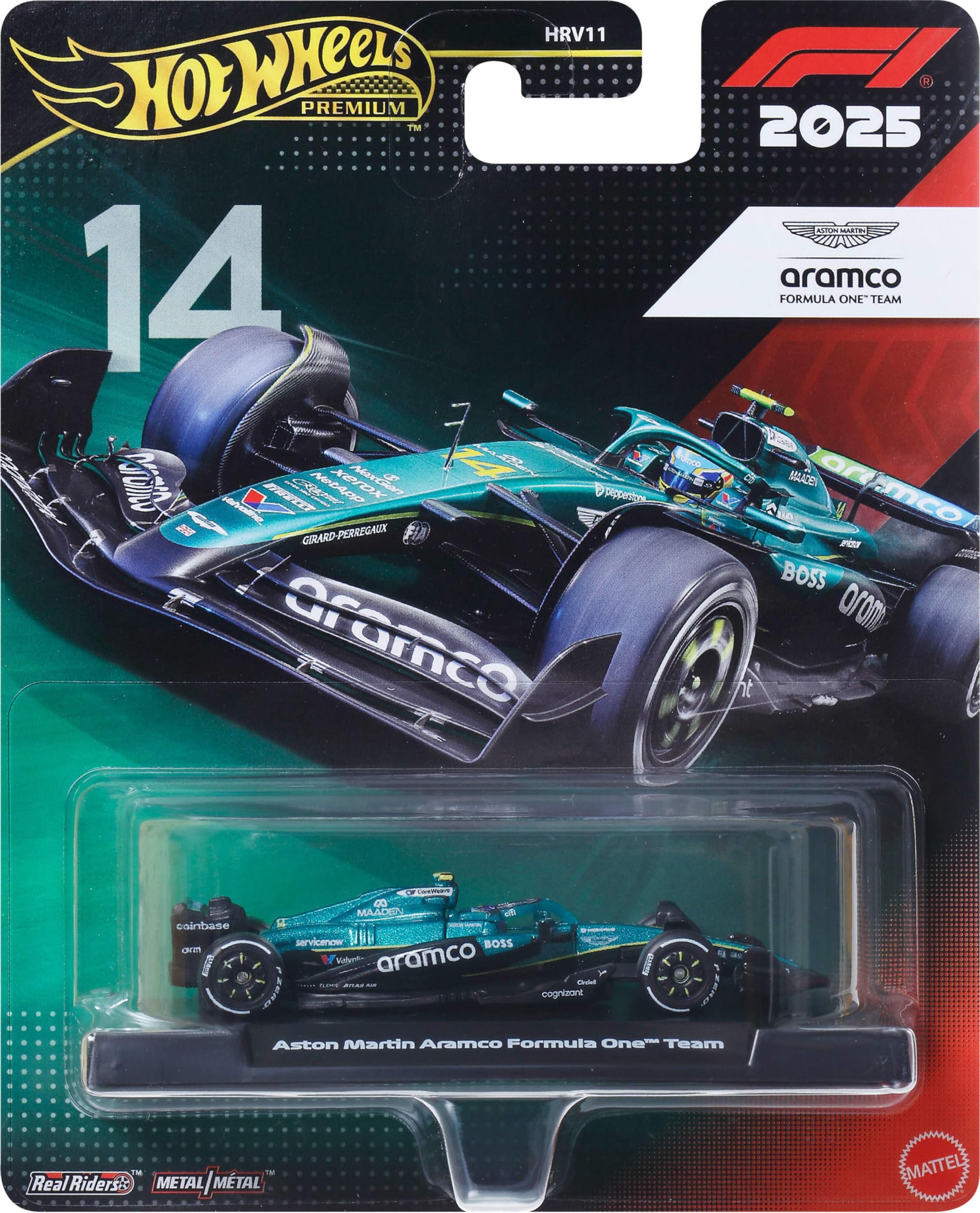 Hot Wheels Premium Aston Martin Aramco Formula One Team Car