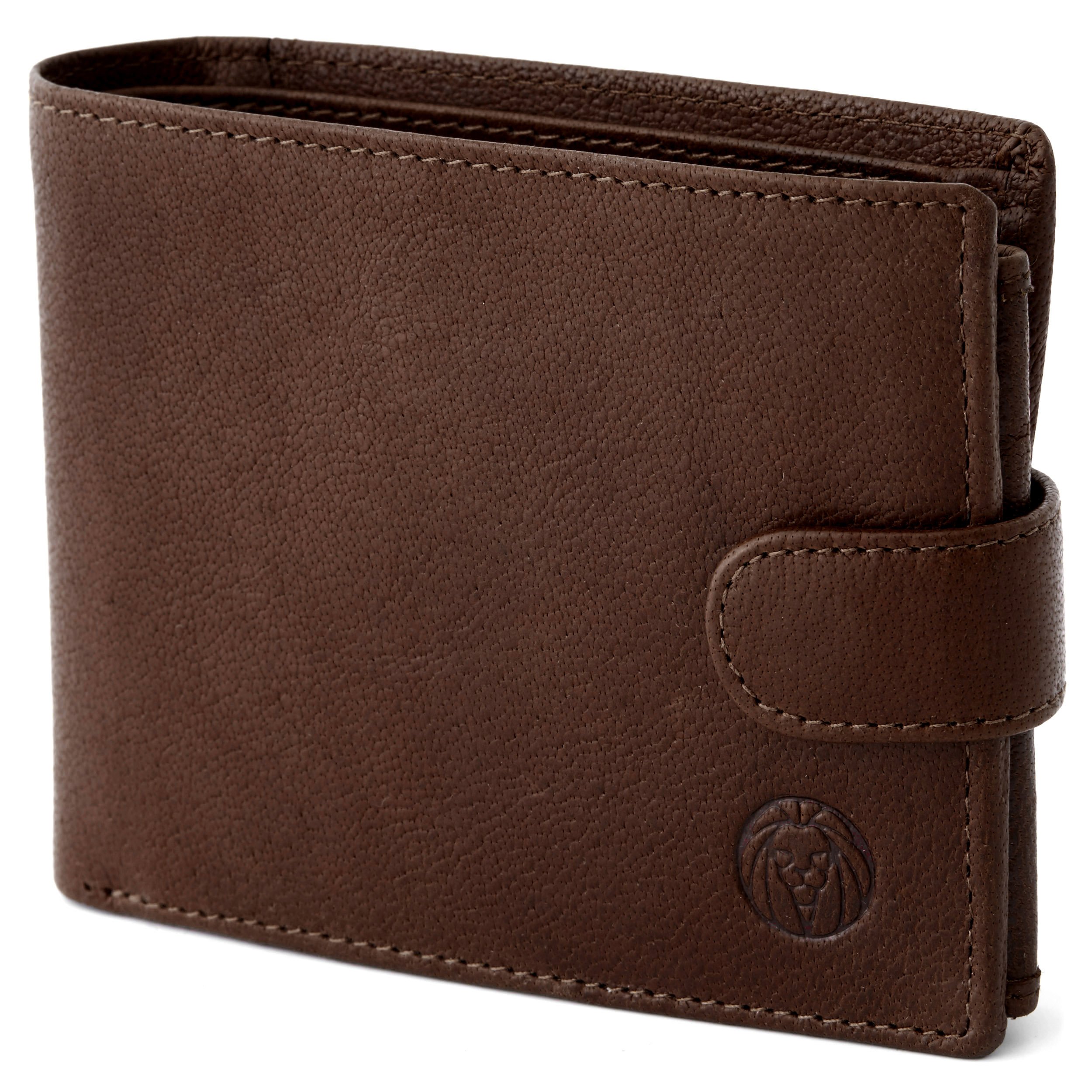 Portefeuille en cuir marron Lucleon l'élégance ergonomique au quotidien - 8