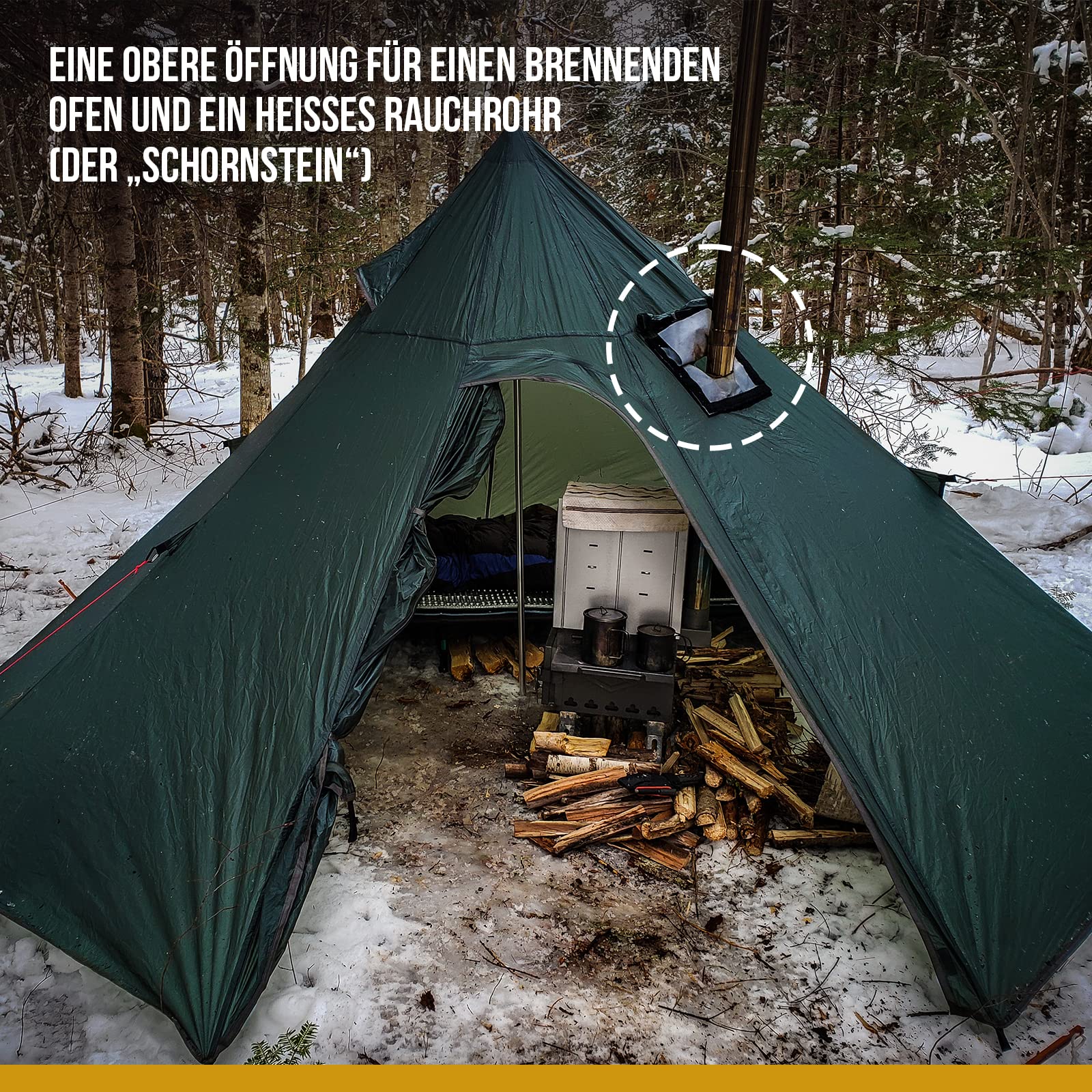 onetigris iron wall stove tent Black Orca Tipi with Chimney, 7-Sided, 2 Rooms, Trekking Tent, Camping, Outdoor Sports & Outdoors Stereo Hybrid 140 2023 Painters Plastic Drop Cloth Farbe:COFFEE-GREY MATT