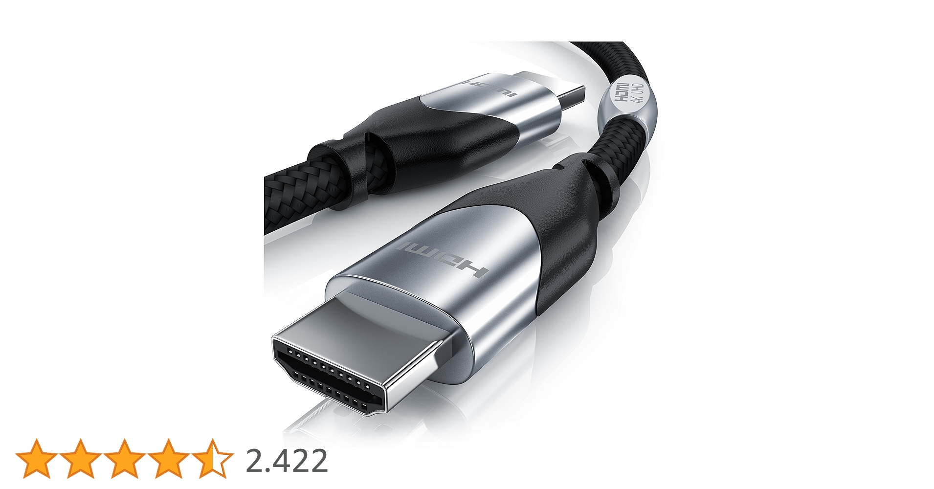 CSL - 2m HDMI Kabel 2.0b - Ultra HD 4k 60Hz Gbit s - neuester Standard - Ethernet High Speed HDMI 2.0 - Ultra HD 3D ARC CEC HDCP HDR - 3-Fach geschirmt - Platin Edition