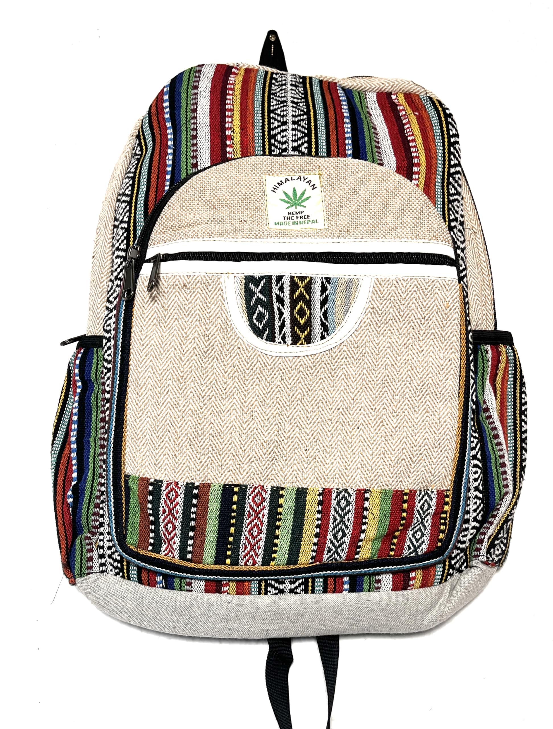 HCZ Zaino Hippie Nepal, Multicolore U, grande