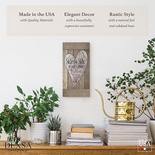 Miniatura 6 de New Horizons placa de madera Side By Side Or Miles Apart, Sisters...