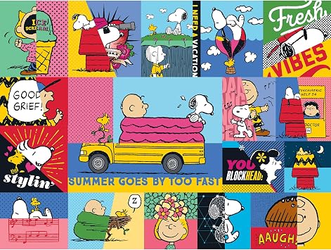 RoseArt - Peanuts - Peanuts Vibes - 300 Piece Jigsaw Puzzle for Adults