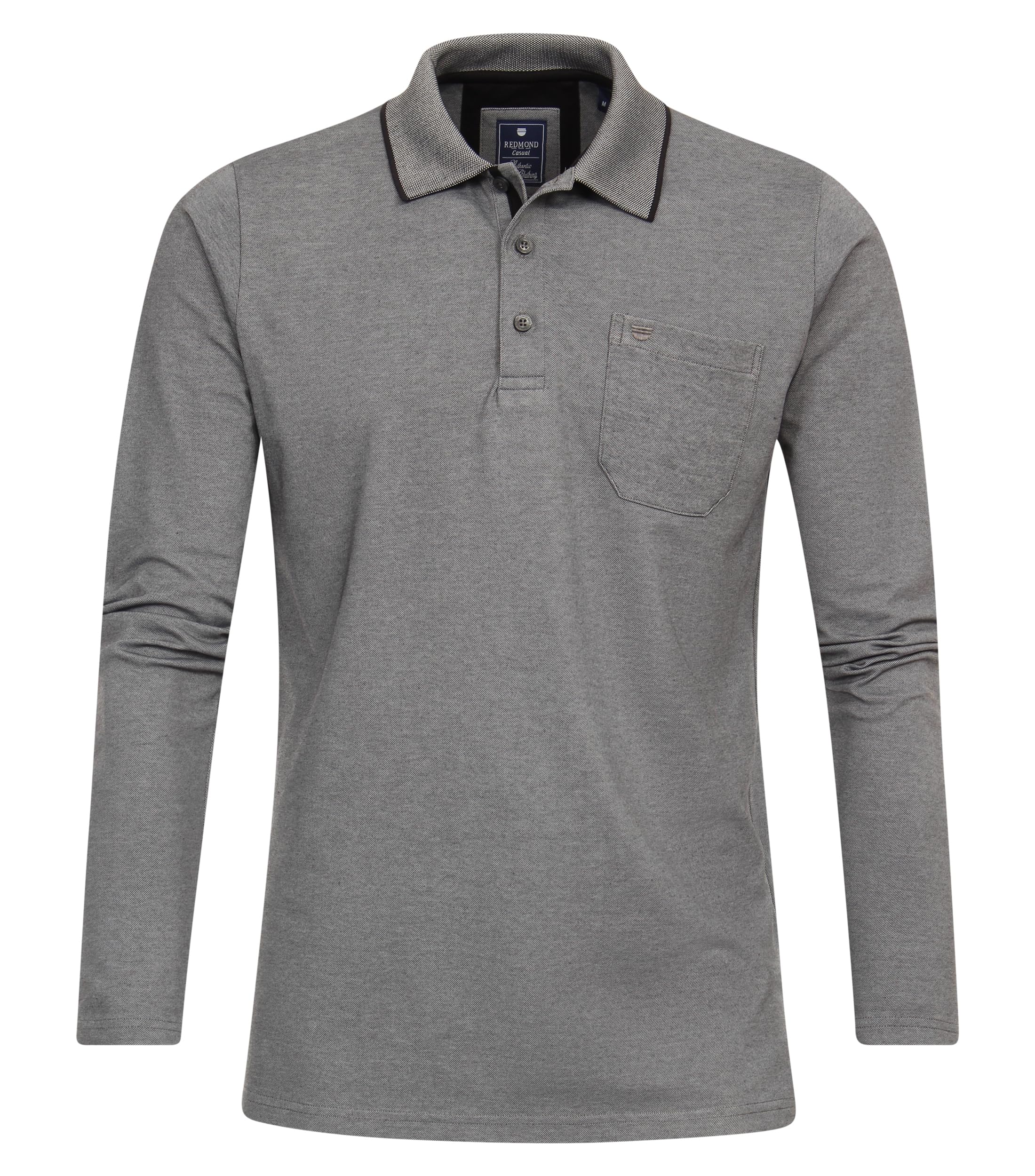 Redmond Polo-Shirt Langarm Uni nah