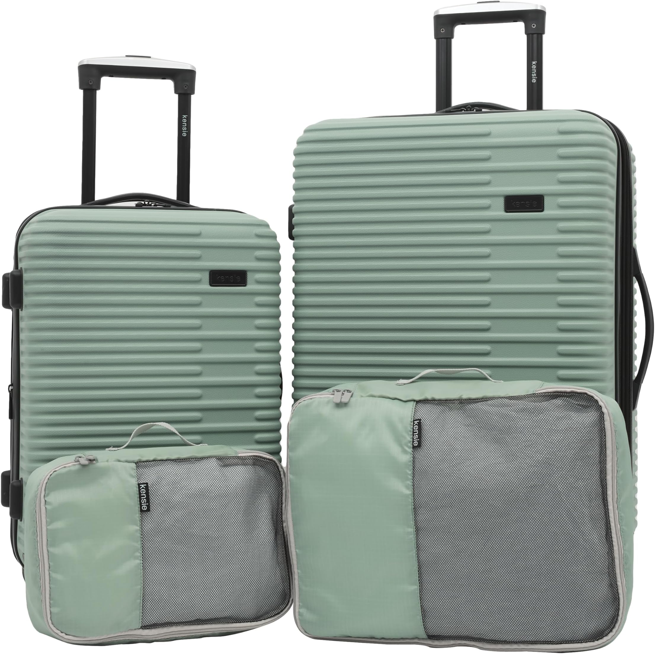 Women's Hillsboro Luggage & Travel Bags Set, Green Granite, 4 Piece Set