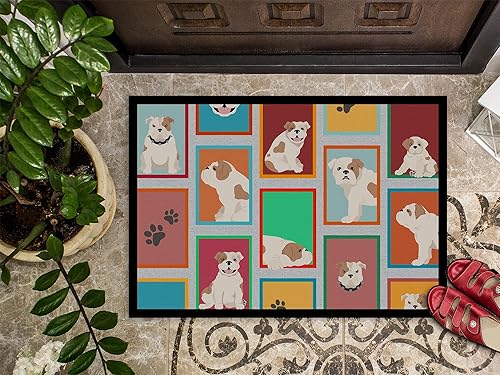 Vista 422 de Caroline's Treasures MLM1087MAT - Felpudo de perro de montaña bernés de 18 x 27 pulgadas, para interiores y exteriores, para entrada, Bernese