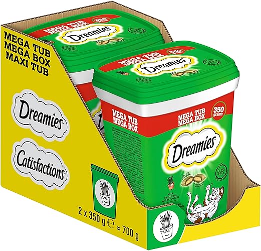DREAMIES - Catnip Flavour MegaTub (2 packs)