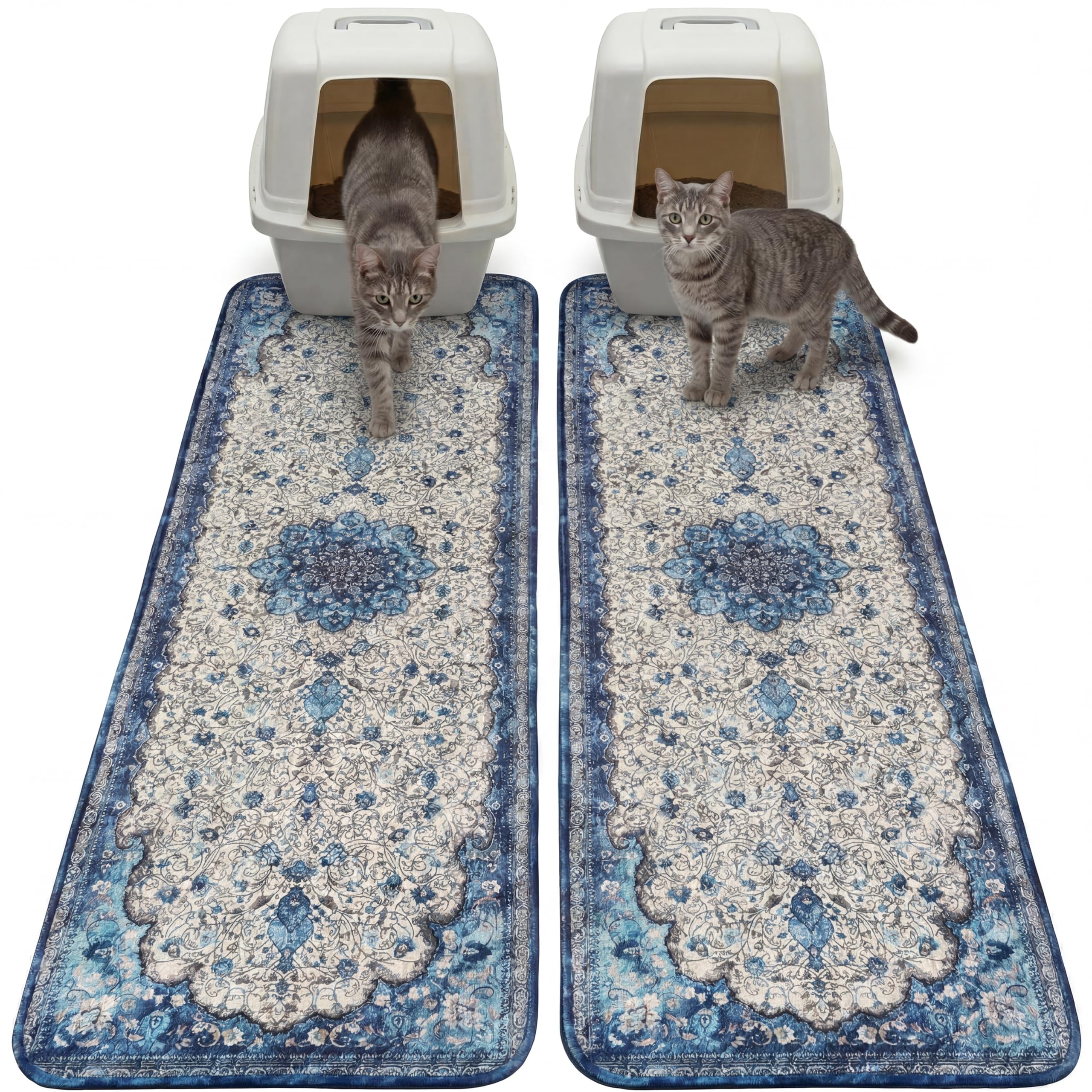 Alèse lavable chien Hompet grand tapis réutilisable bleu anti-fuite pour sol