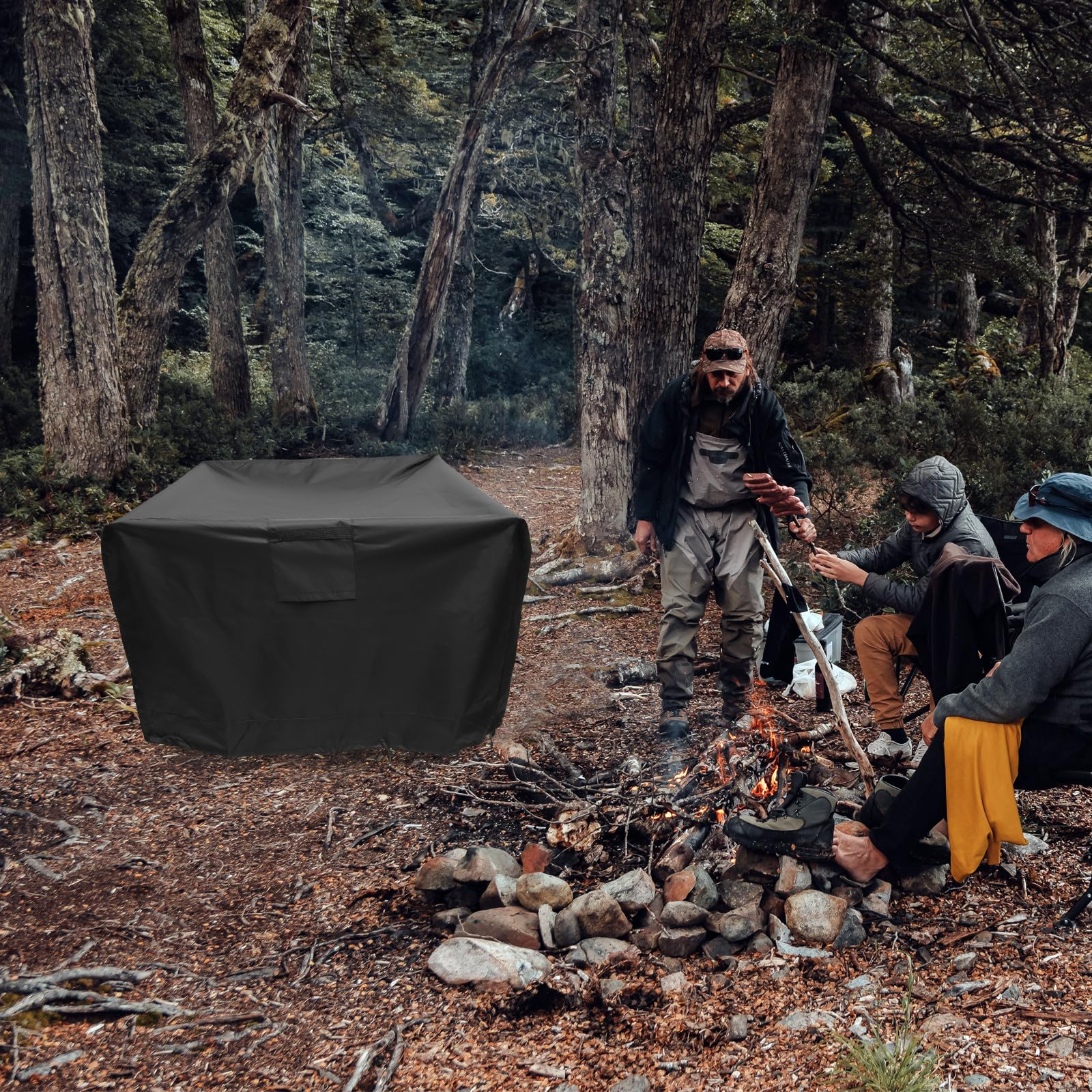 Toddmomy Copertura Resistente all'Acqua e Neve per Barbecue da Esterno Oxford 420D Copertura Grill Antistrappo Cordoncino per Giardino e Terrazza