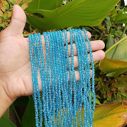 Miniatura 3 de Cuentas de vidrio verde bicono de 0.157 in para la fabricación de joyas, 1700 unids facetadas Crytal Spacer Beads Surtidos Accesorios para pulsera