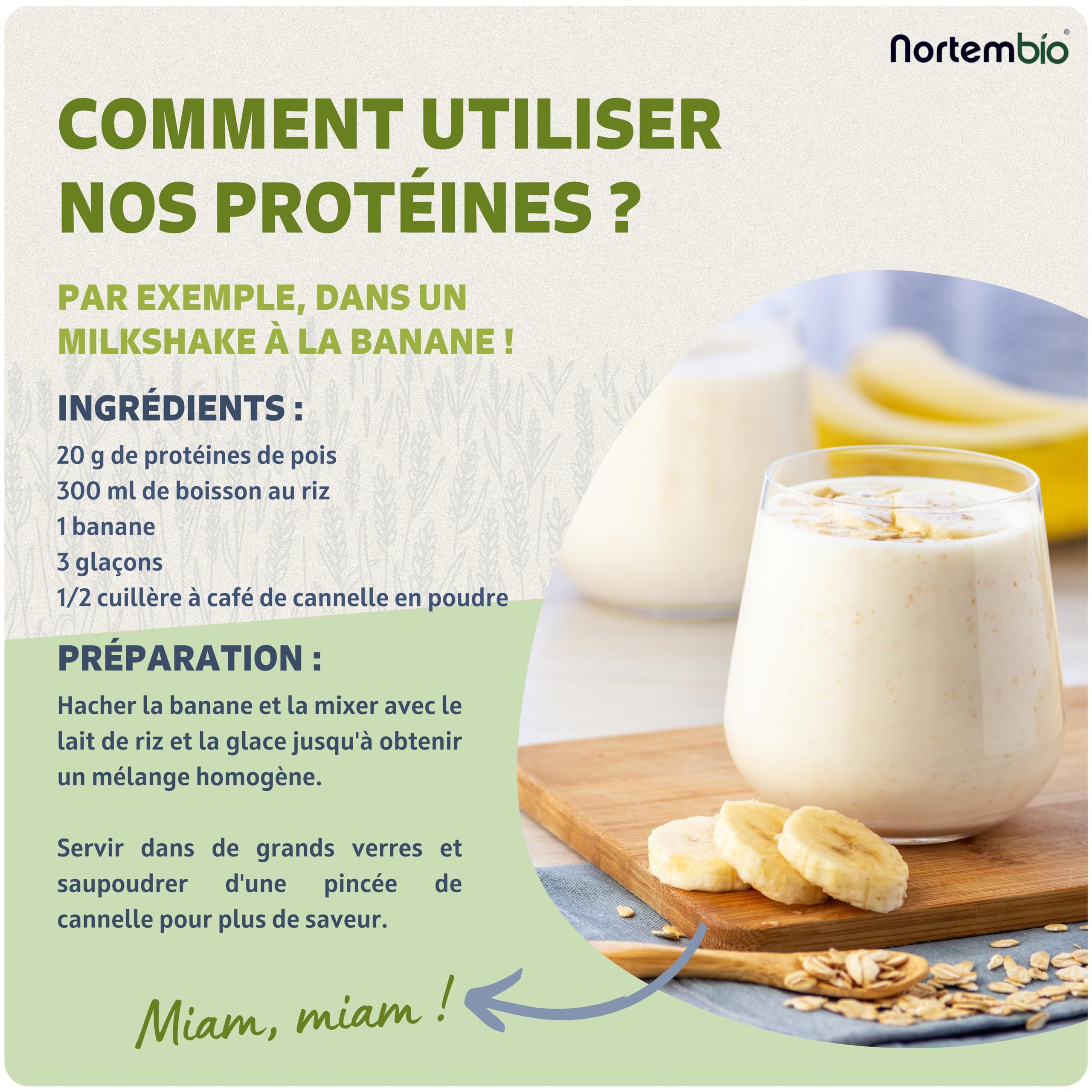 Nortembio Protéine de Pois ISO 700 g Biologique. Sans Saveur. Origine 100% Naturelle. Protéine de Pois Isolée pour Végétaliens. En Poudre. Sans Sucres, sans OGM, sans Gluten.