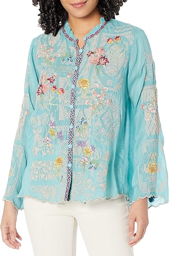 Johnny Was Womens Allbee Blouse