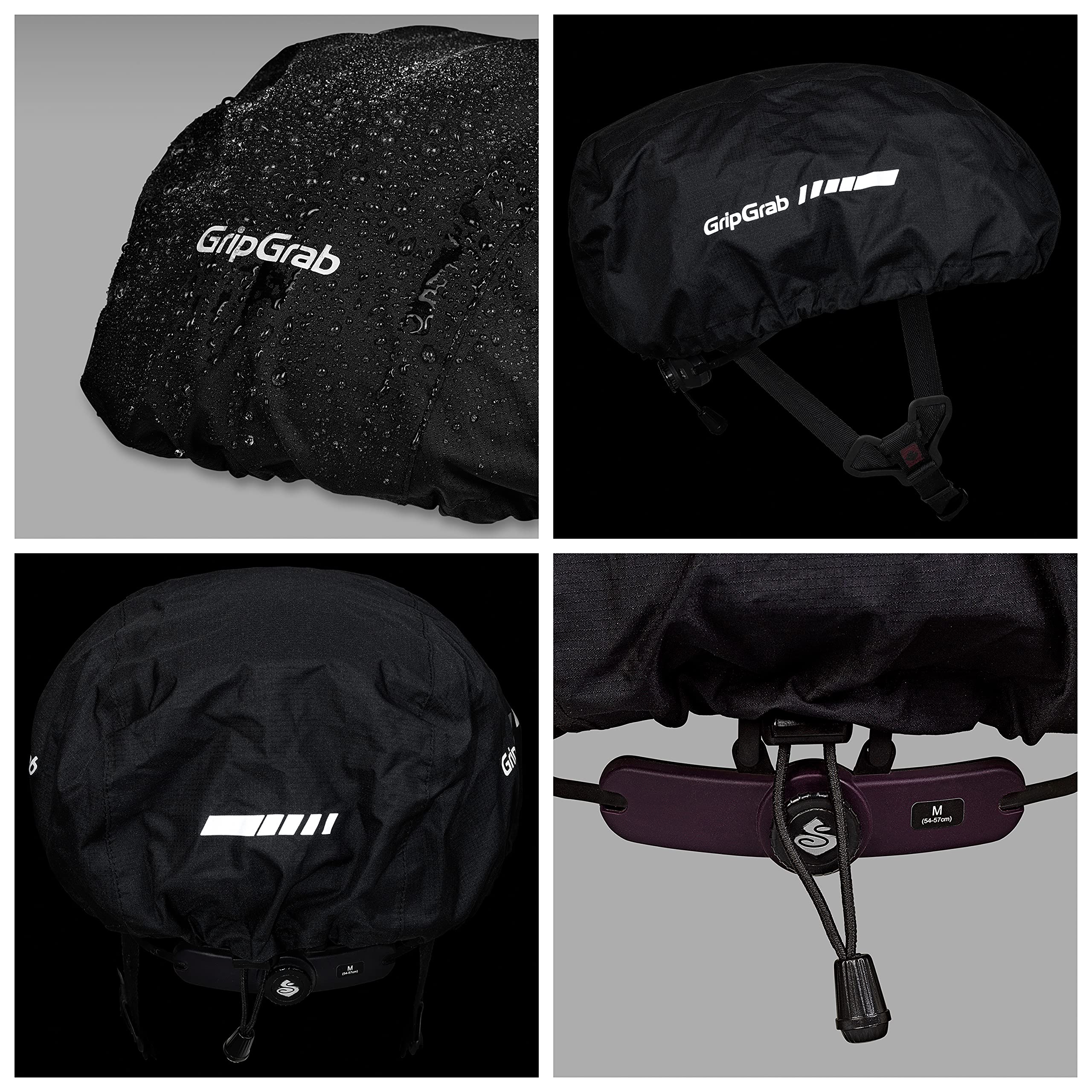 GripGrab Waterproof Windproof Cycling Rain Helmet Cover Reflective Bicycle Commuting High-Visibility Road MTB Headwear