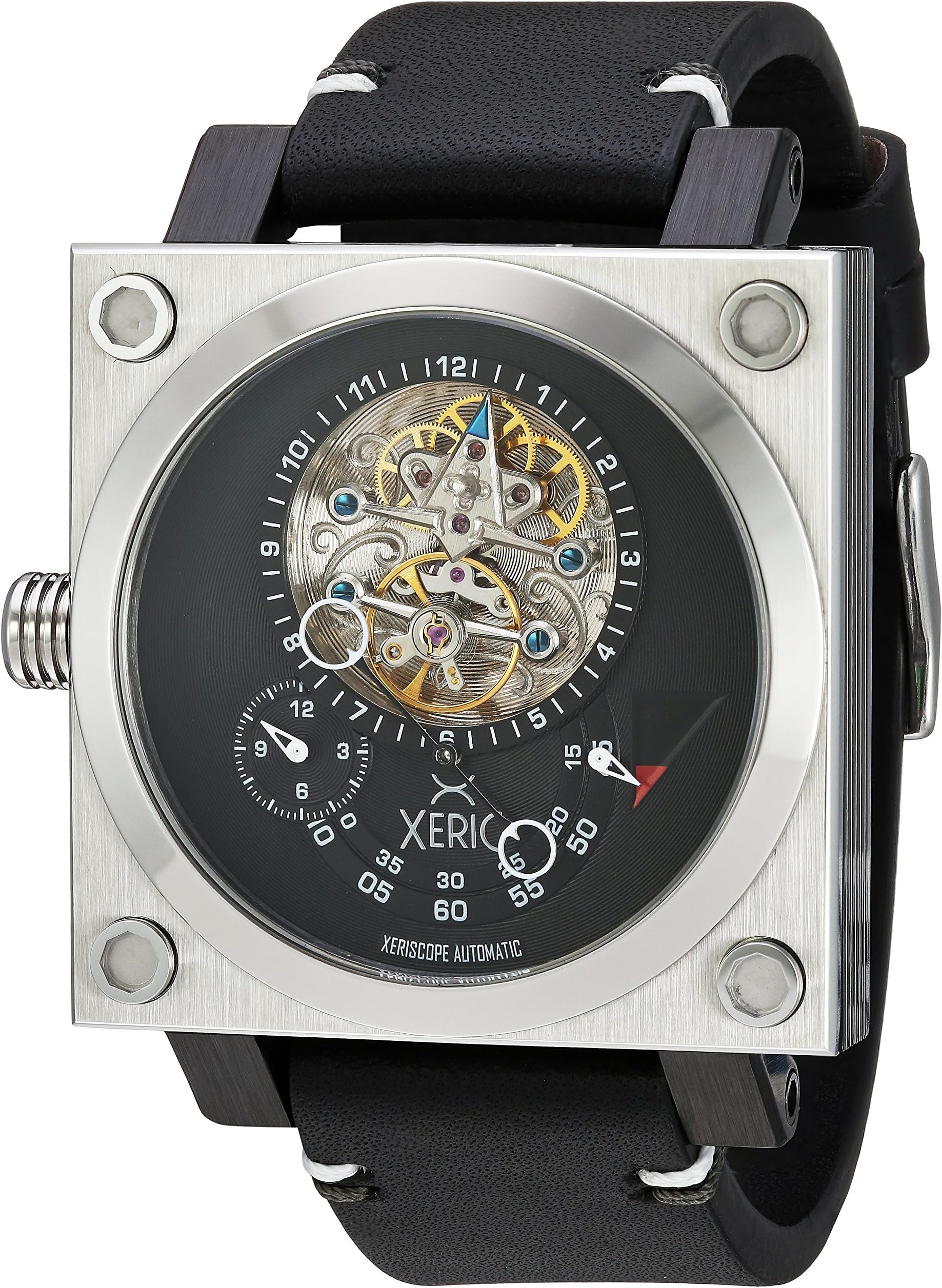 Xeric XS2-3014 Xeriscope Squared Automatic Watch, Steel, Black