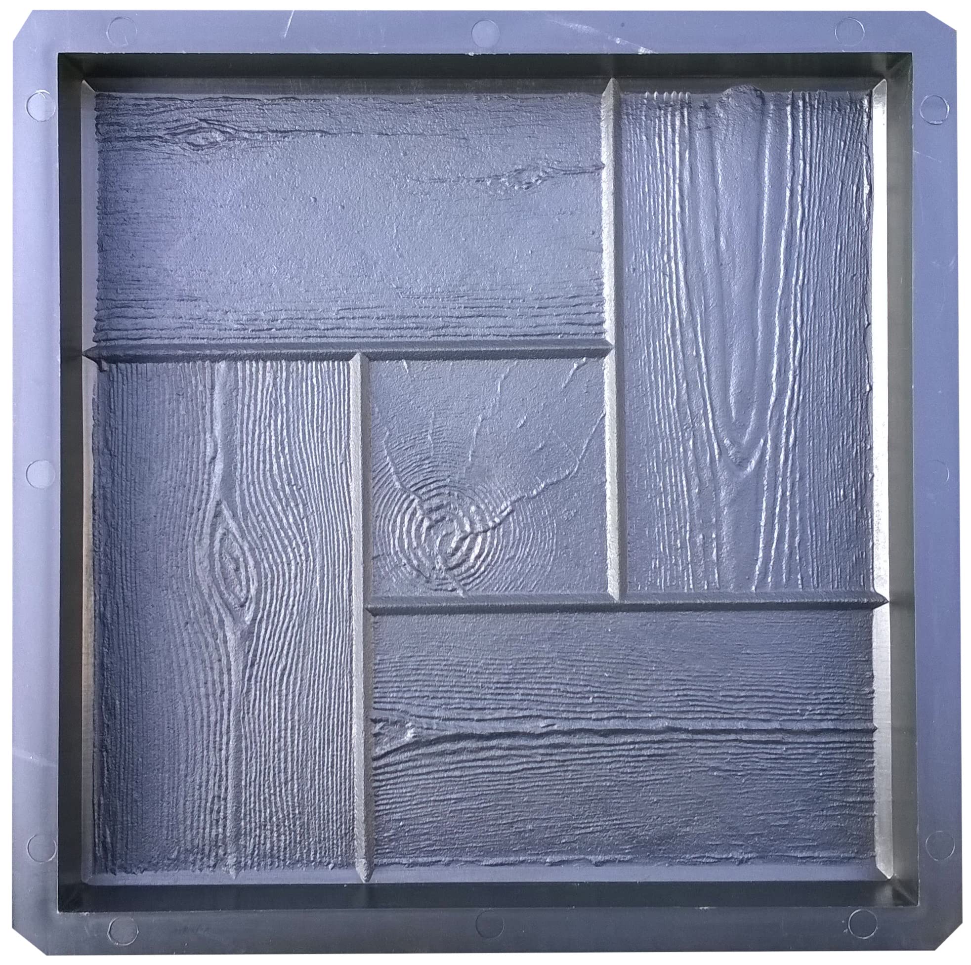 2 PCS Moldes 30x30x3cm, Losas De Pavimento, tarima, De Madera De Imitación, césped de jardín, decoración jardín, ruta, DIY, aceras, adoquines, Reutilizable, polivalente
