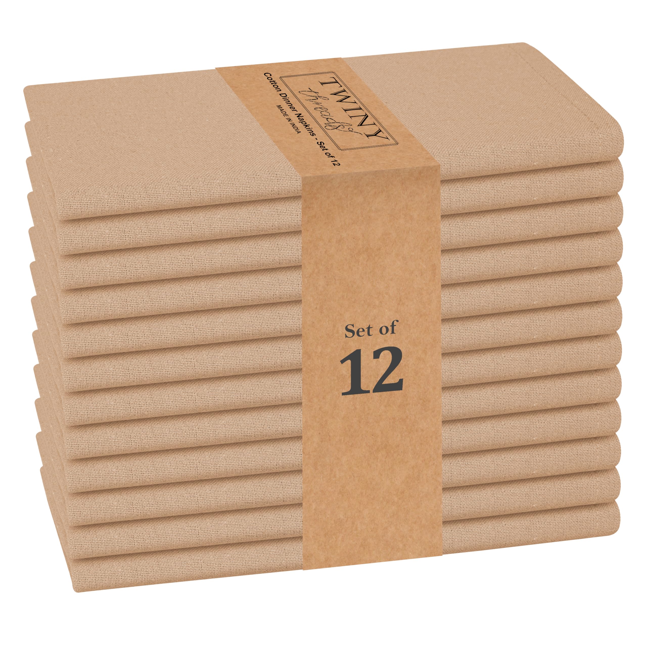 Servilletas de tela de cocina lavables y reutilizables TWINY threads de lino suaves