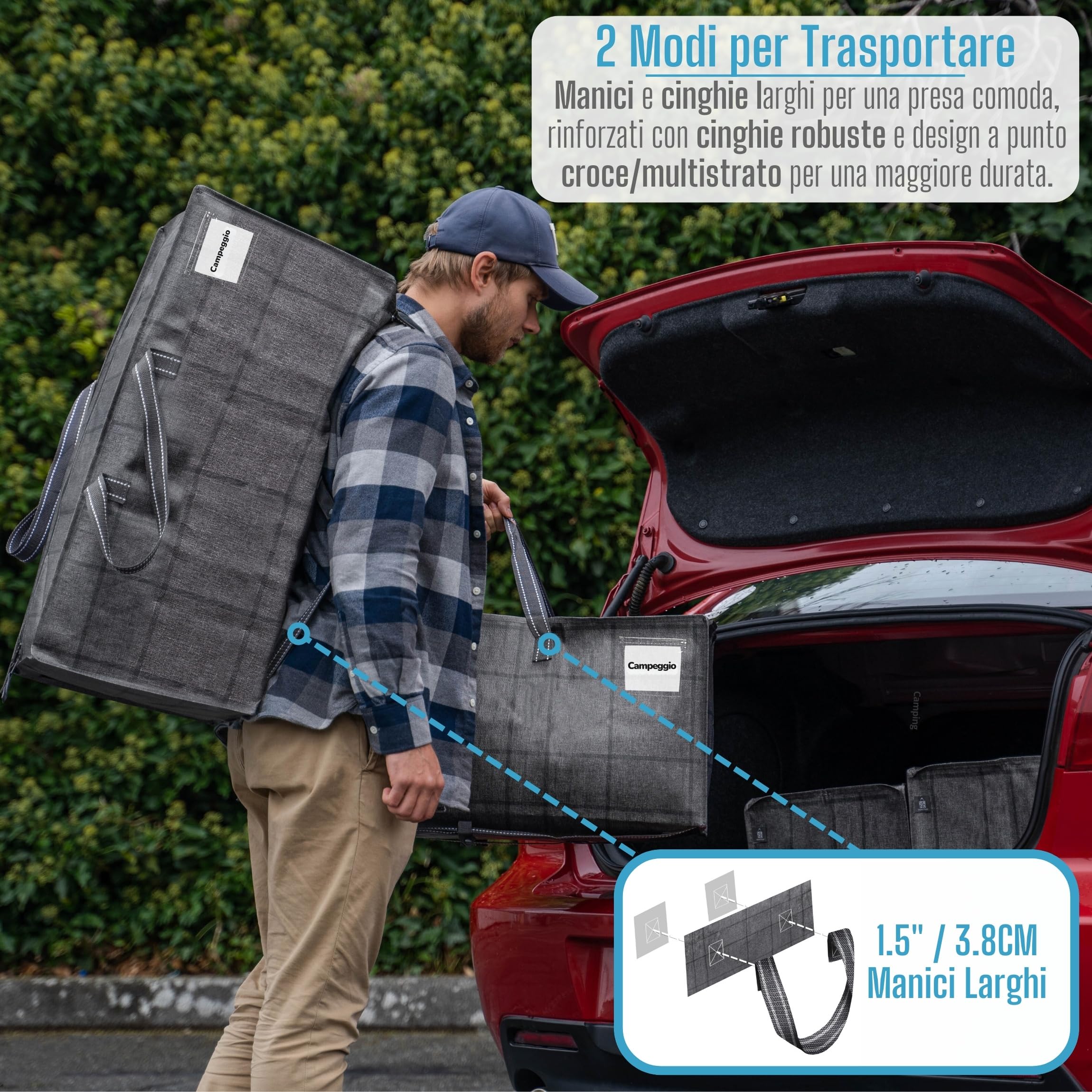 Sacchetti Per Traslochi Extra Large - 4 Pezzi, 90 Litri, Resistenti All'Acqua - Alternativa Alle Scatole, Con Maniglie