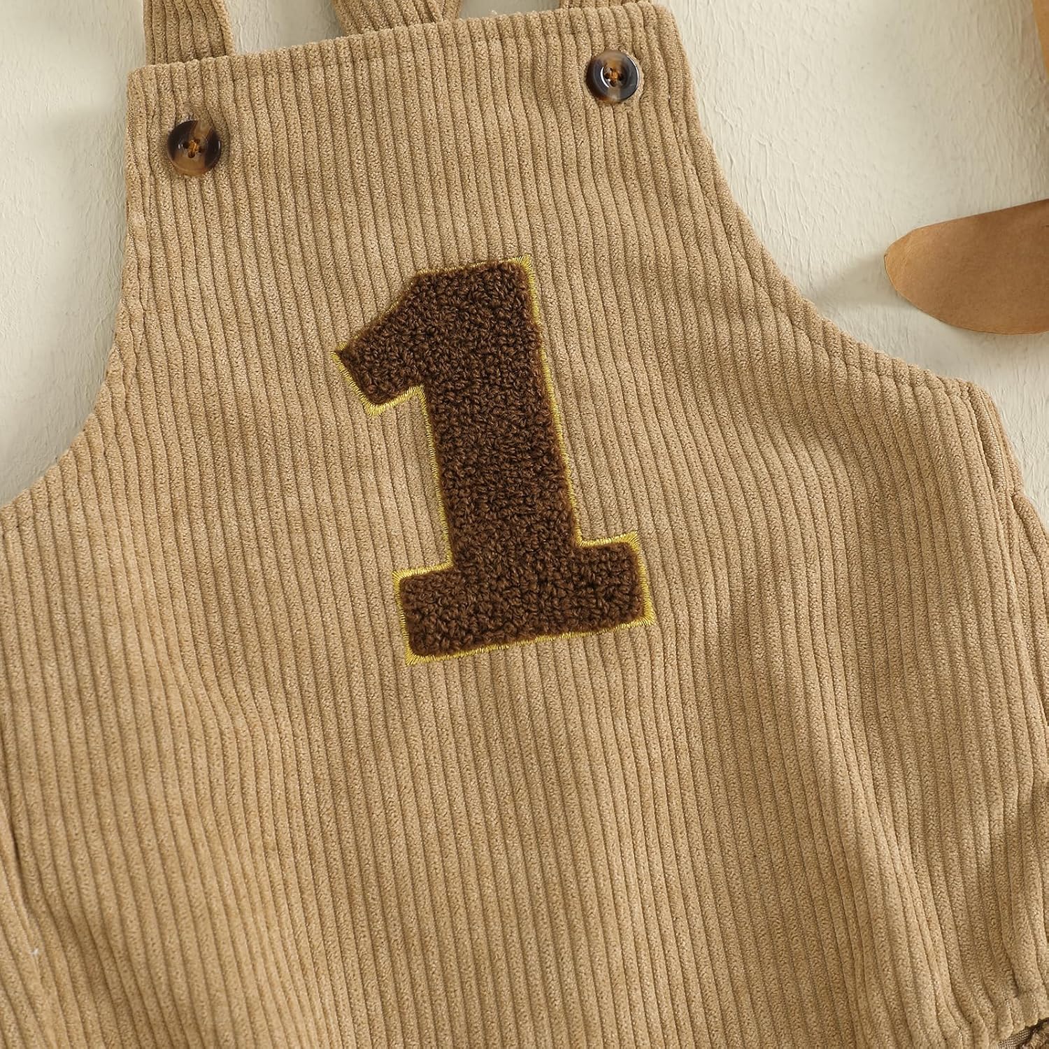 Thorn Tree Baby Girl Boy 1st Birthday Clothes One Year Old Bubble Bodysuit Backless Rib Romper Cake Smash Outfits - Image 6