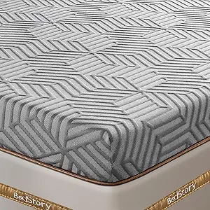 BedStory Firm Mattress Topper Queen - 3 Inch Hard Mattress Topper for Back Pain Relief - High Density Memory Foam, CertiPUR-US Certified