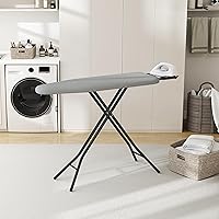 Vista 2 de Yaheetech Tabla de planchar plegable, tabla de planchar resistente con 9 alturas ajustables, cubierta de 4 capas y soporte de seguridad