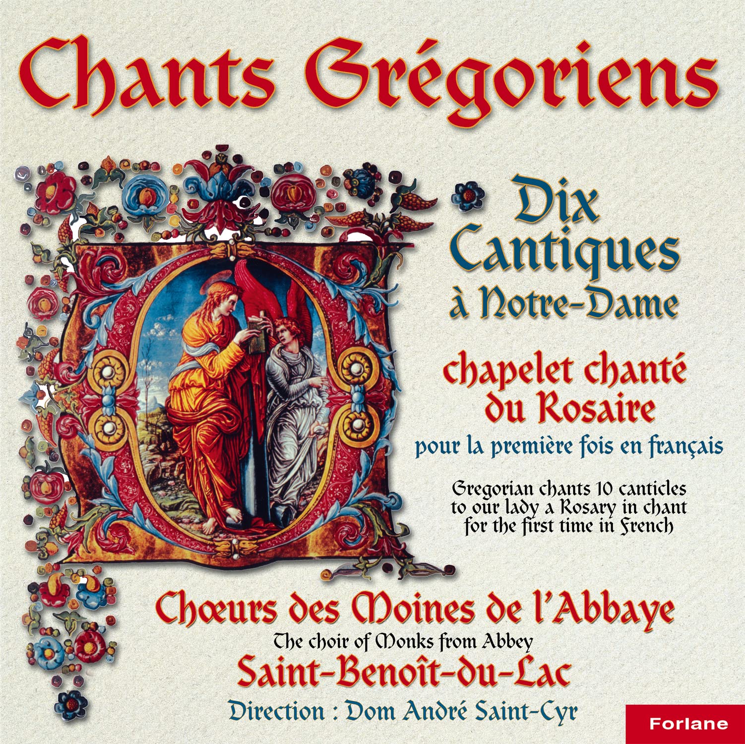 10 Canticles To Our Lady [Audio CD] MONKS CHOIR OF THE ABBEY OF ST BENOIT