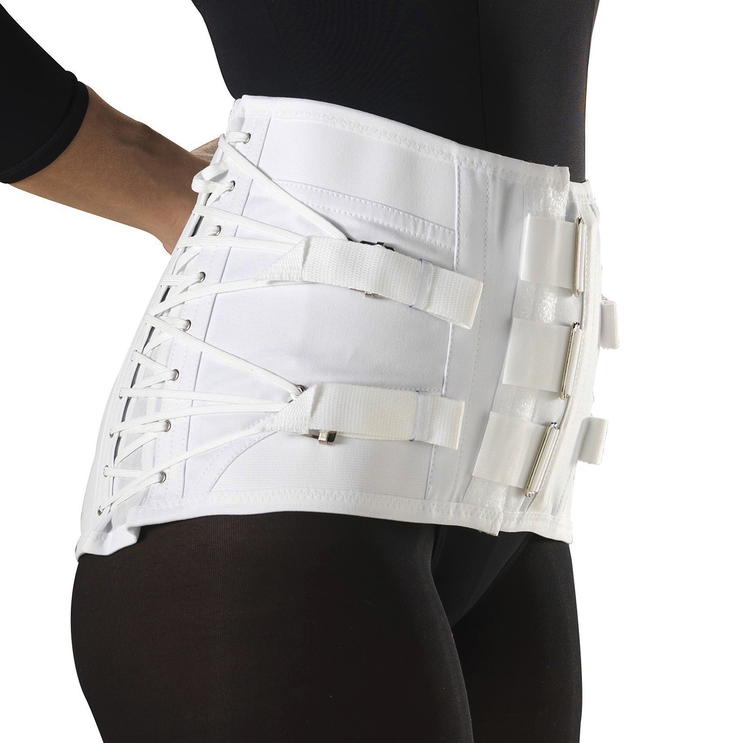 Lumbosacral Support, Spinal Disk Back Brace, Adjustable Front, Short