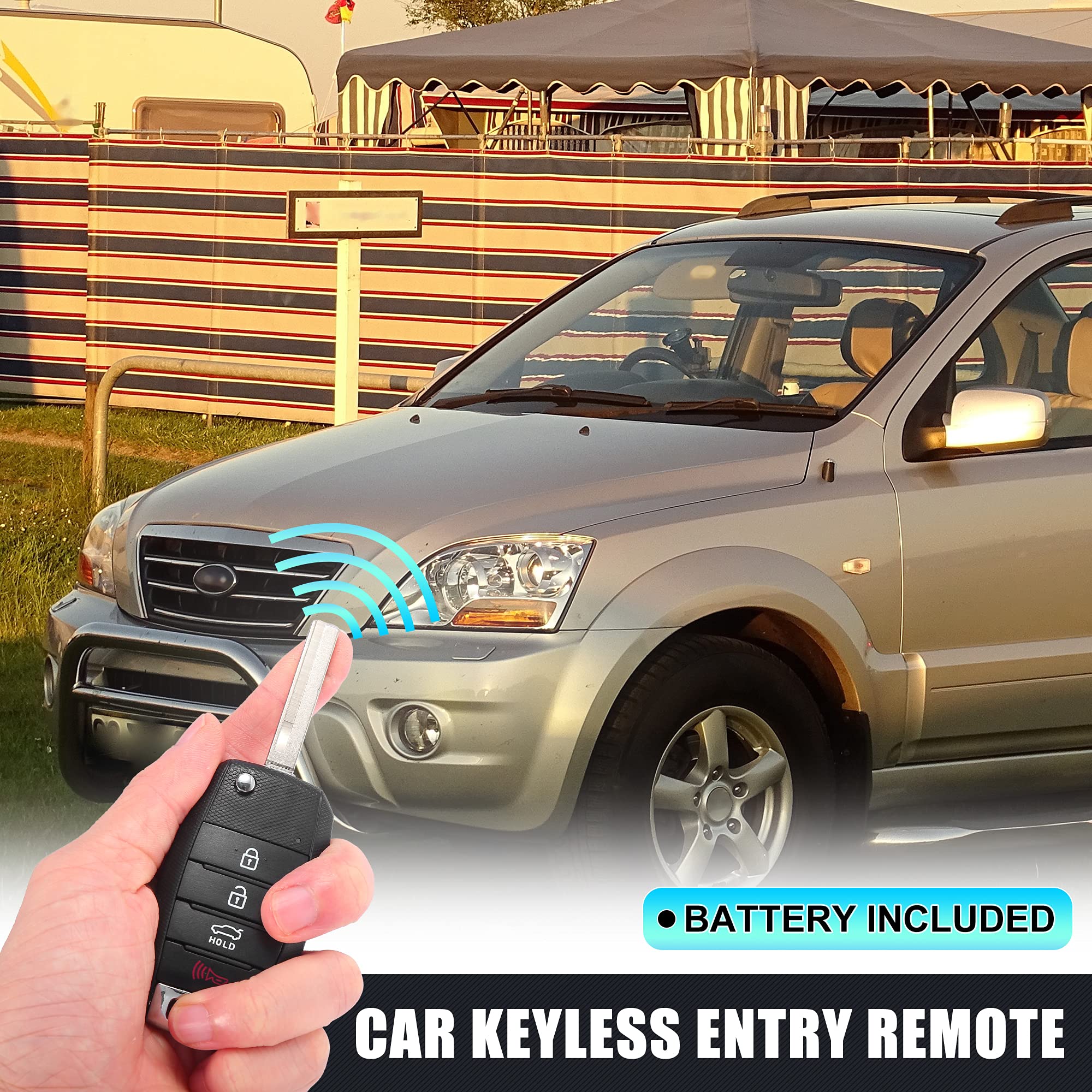 X AUTOHAUX 433MHz OSLOKA-910T Replacement Keyless Entry Remote Key Fob for Kia Sorento 2015 2016 2017 2018 2019 2020 95430-C5101