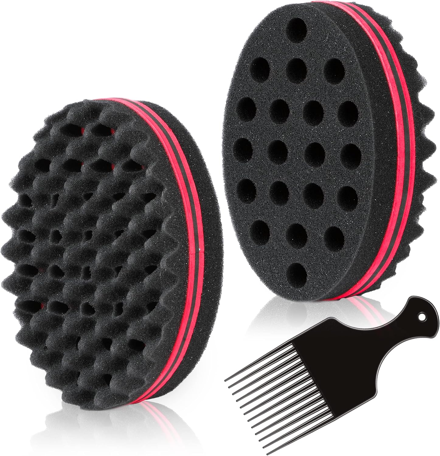 BIGEDDIE Big Holes Sponge for Hair, Twist Sponge, Magic Sponge Brush