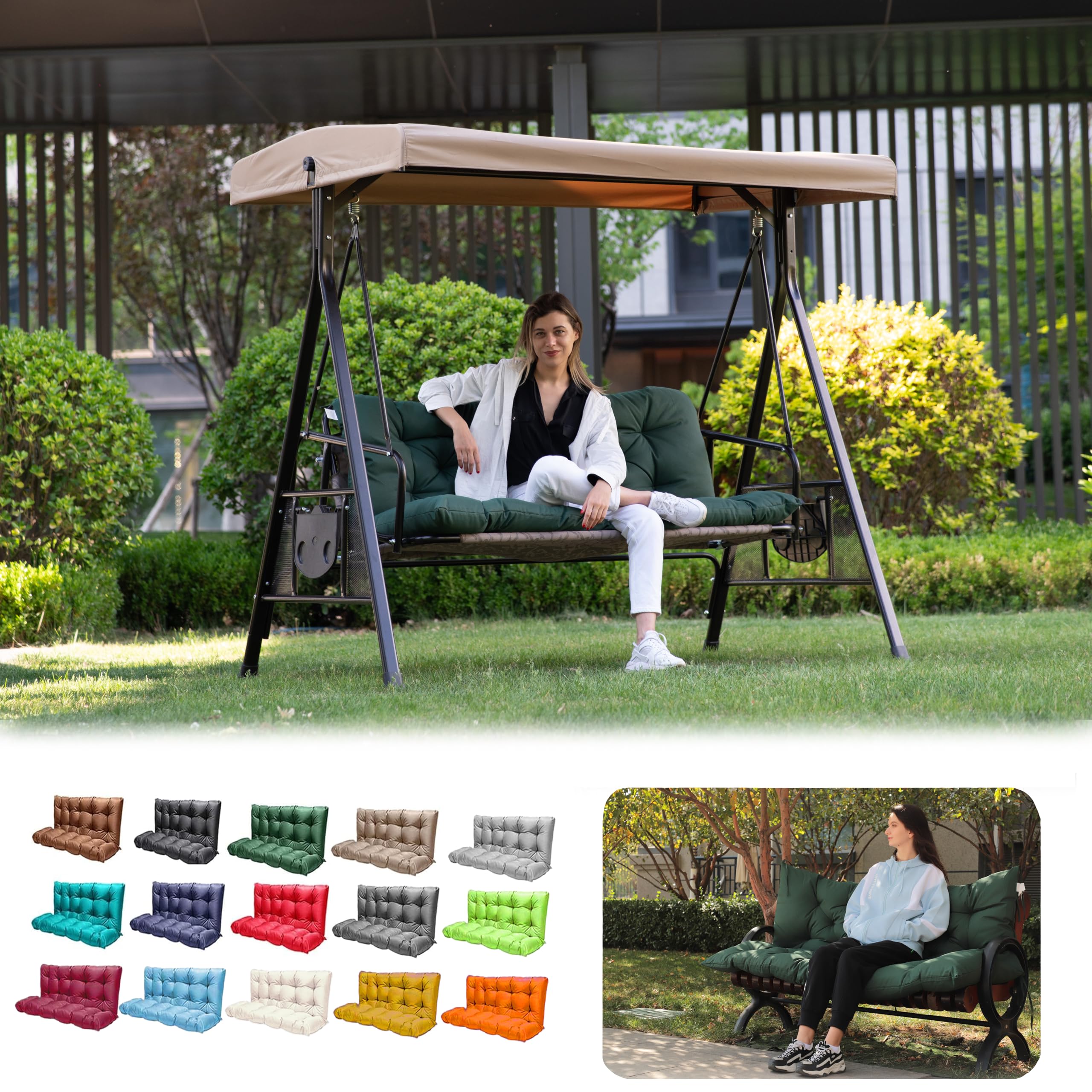 patio porch swing cushions