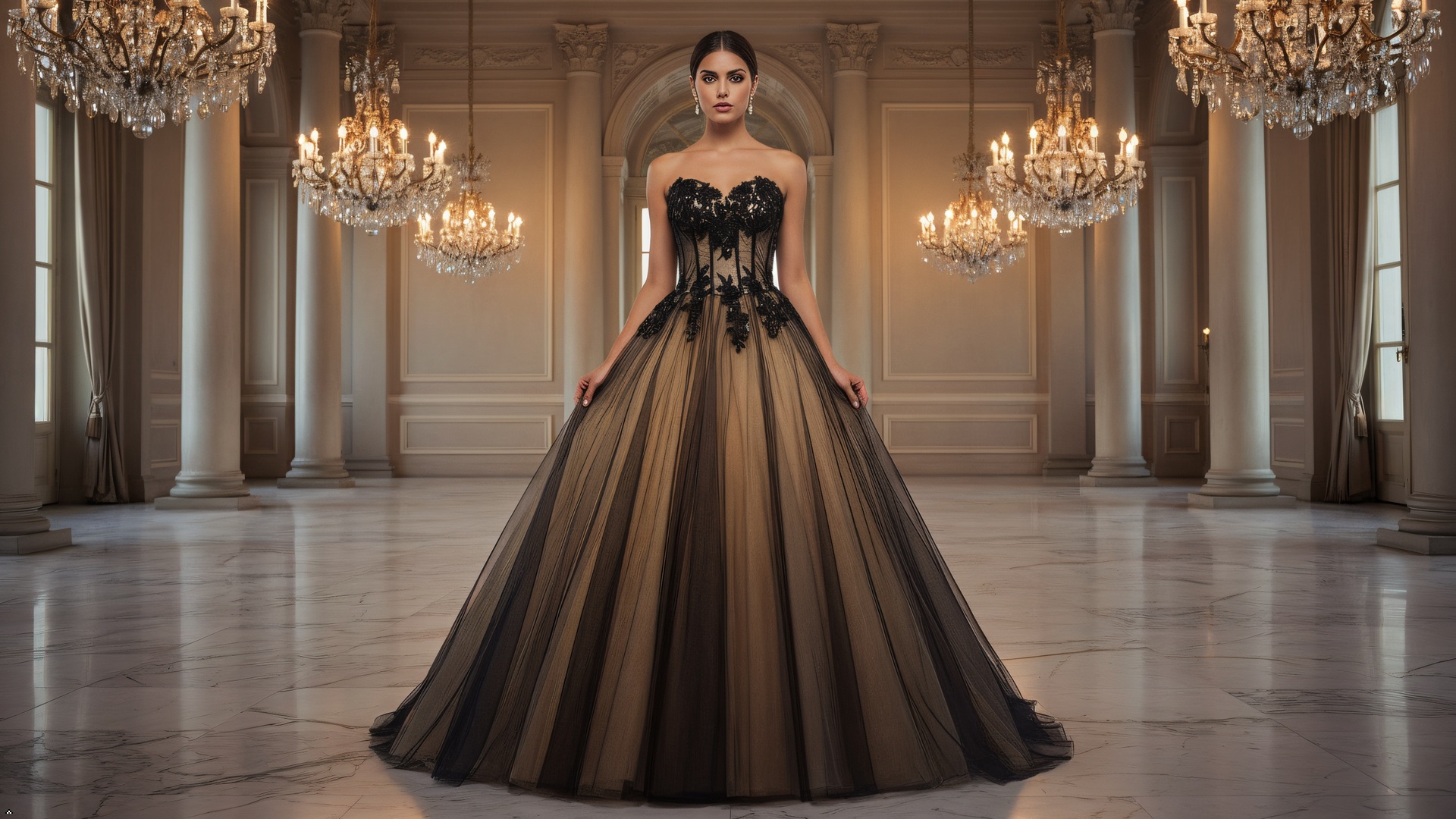 Lemai Sweetheart Beaded Lace Ball Gown Long Gothic Black Prom Dress Wedding  Dresses 2 at Amazon Women's Clothing store