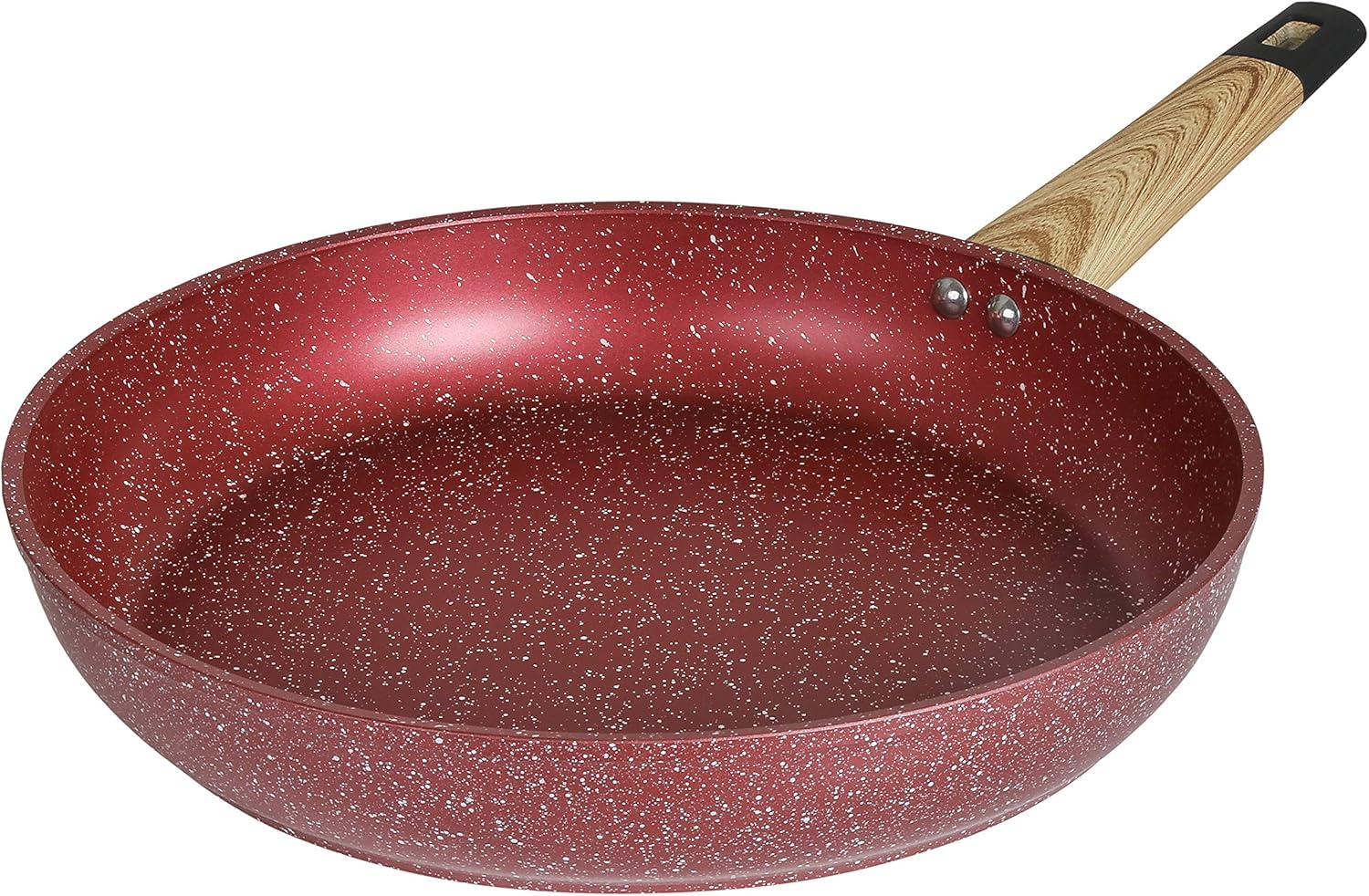 12" Granite Nonstick Frying Pan Omelet Skillet Cookware (Induction Compatible) (Ocean Blue)