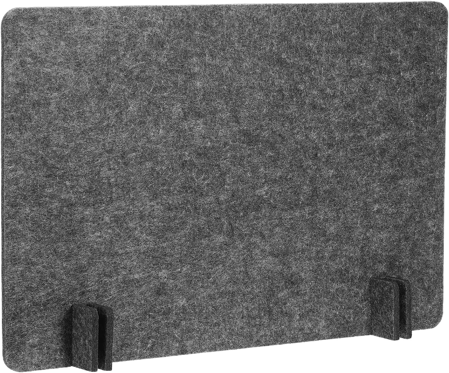 PATIKIL Desk Dividers 24" x 24", 1 Pack Desk Privacy Panel Freestanding Noise Reducing Partition Acoustic Panel with 4Pcs Support Feet for Testing Office Home Library, Light Gray Style C