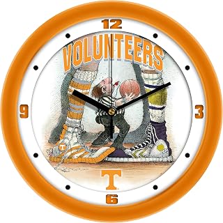 SunTime Tennessee Volunteers Basketball Wall Clock - Jump Ball by Gary Patterson - 11.5"