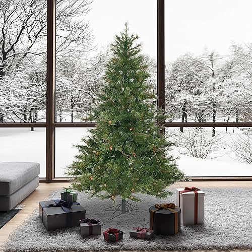 Miniatura 7 de Vickerman Árbol de Navidad artificial de pino de campo mixto sin iluminación de 75 pies, A801675