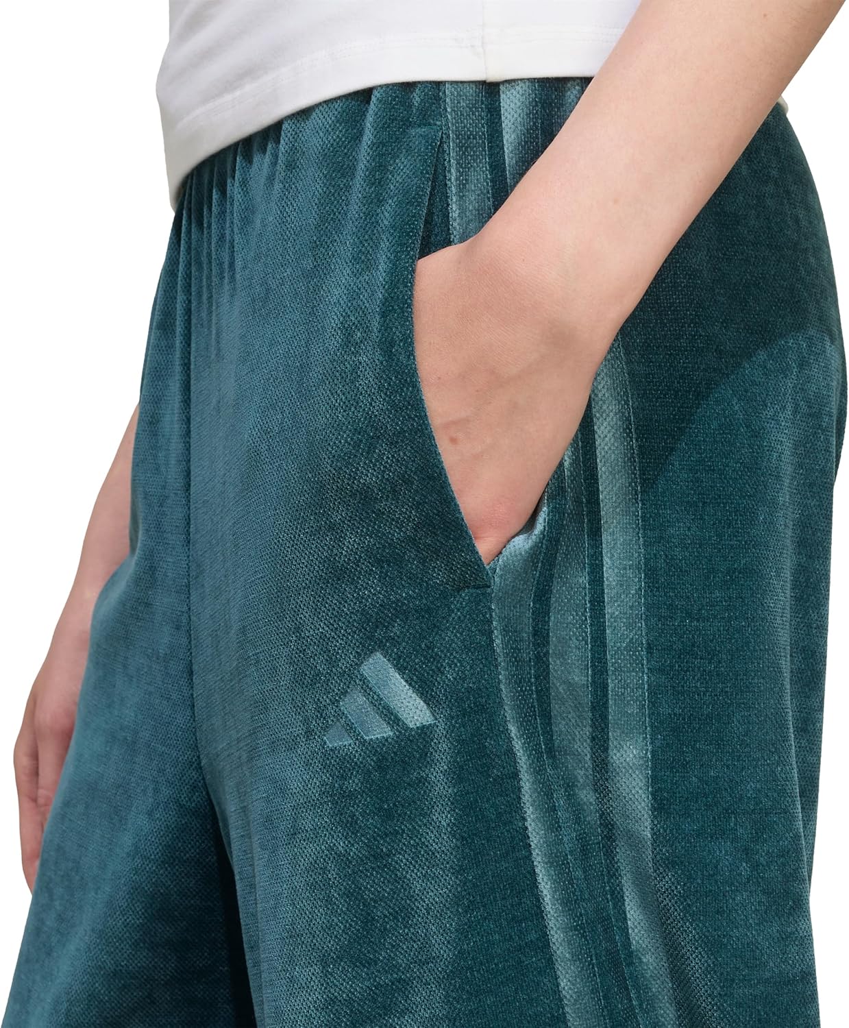 Adidas Womens Tiro Velour Open-Hem Pants - Image 4