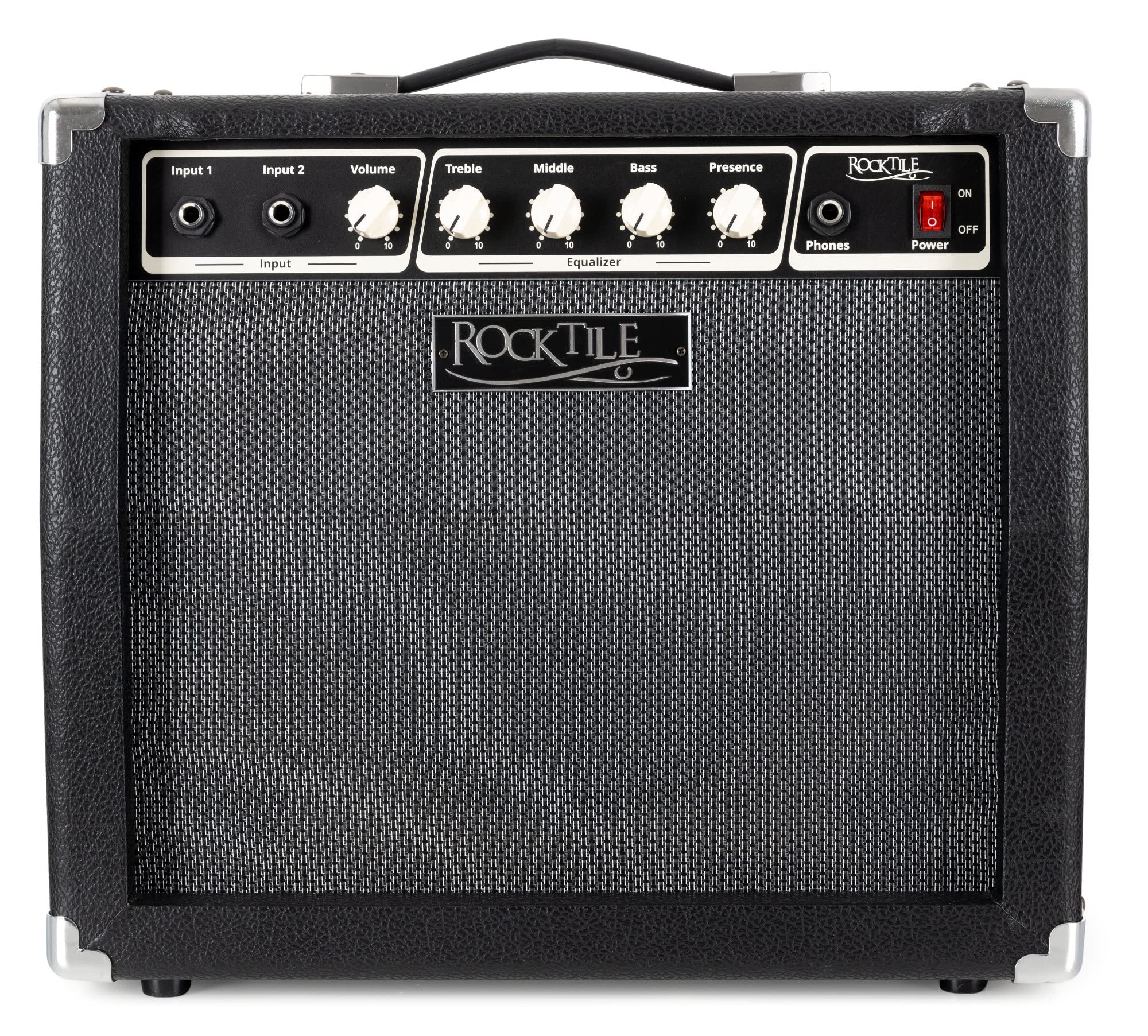 Rocktile BA-30 Jaco Basscombo 30 Watt - Bassverstärker im Combo-Format - Für aktive und Passive Bässe - Leistung: 30 Watt RMS - 10" Lautsprecher - 3-Band Equalizer mit Presence-Regler - Schwarz