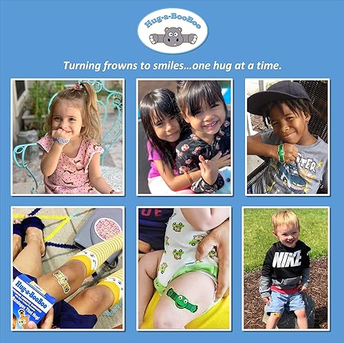 Miniatura 10 de Vendajes temáticos prehistóricos de Hug-a-BooBoo! Vendajes prehistóricos no tóxicos sin látex con relleno de protección adicional y banda de