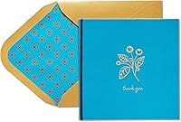 Vista 5 de Papyrus Tarjetas de agradecimiento con sobres, gemas de flores y mariposas (2 unidades)