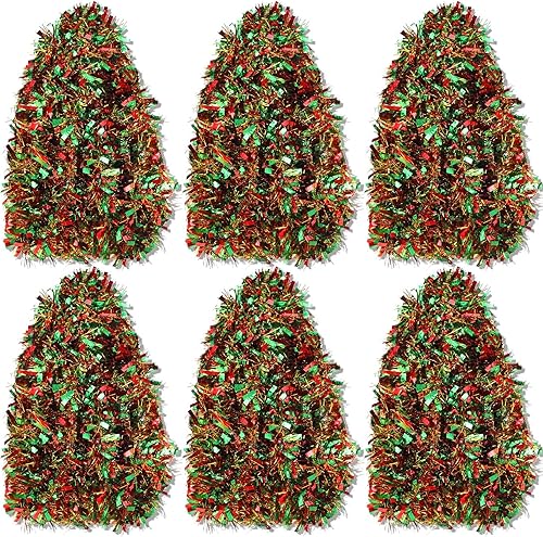 Miniatura 137 de Shappy Guirnalda de oropel negra de 90 pies, 6 rollos para decoración de Halloween, Navidad, guirnalda metálica con purpurina para bodas, fiestas