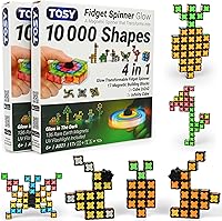 Vista 12 de TOSY Spinner Magnético Mini – 8 bloques, juguete 3 en 1: Spinner Fidget transformable, cubo infinito, cubo de rompecabezas 2x2, rellenos para Mini B