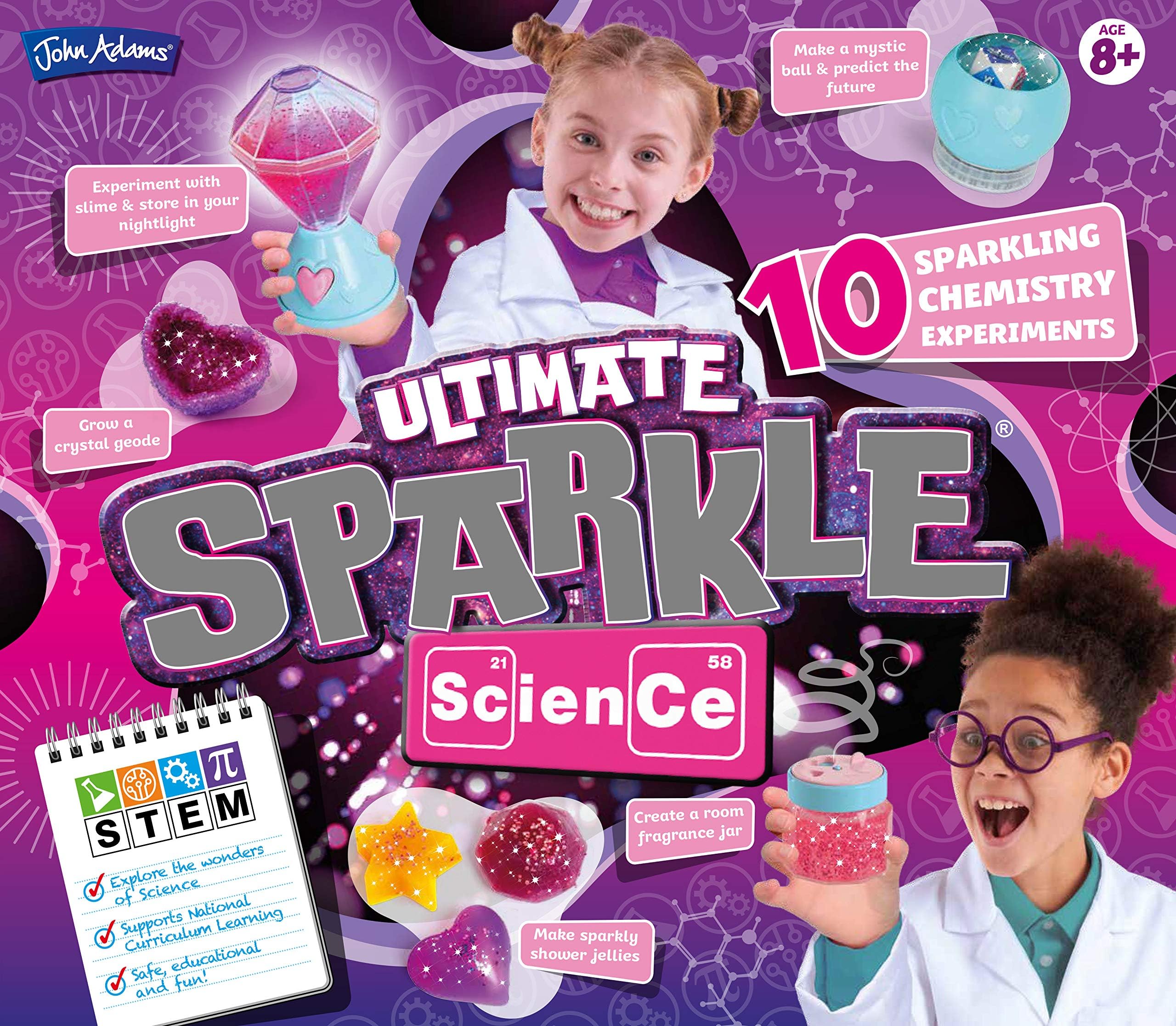 John Adams | Ultimate Sparkle Science: 10 sparkling chemistry experiments | Science and STEM Toys | Ages 8+