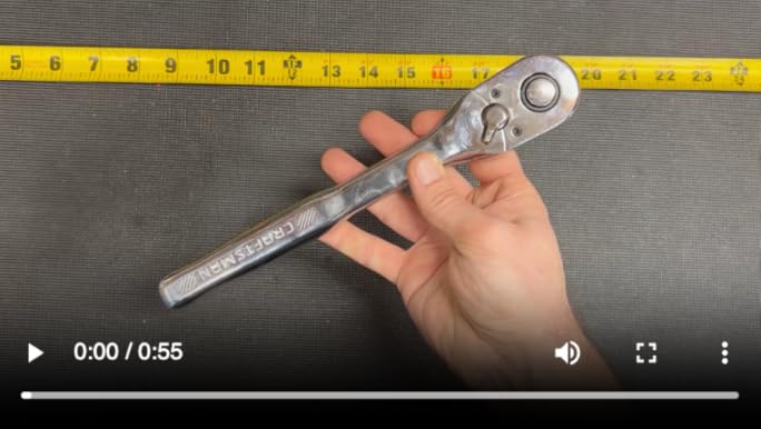 CRAFTSMAN Low Profile Ratchet, 1/2 Inch Drive, 72 Tooth