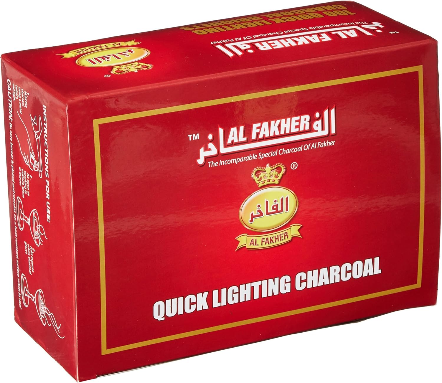 Al Fakher Quick Light Hookah Charcoals Box, 40Mm Tunisia Ubuy