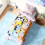 Get Trend Bluey Single Duvet Cover Set with Pillowcase for Boys, Girls, 53