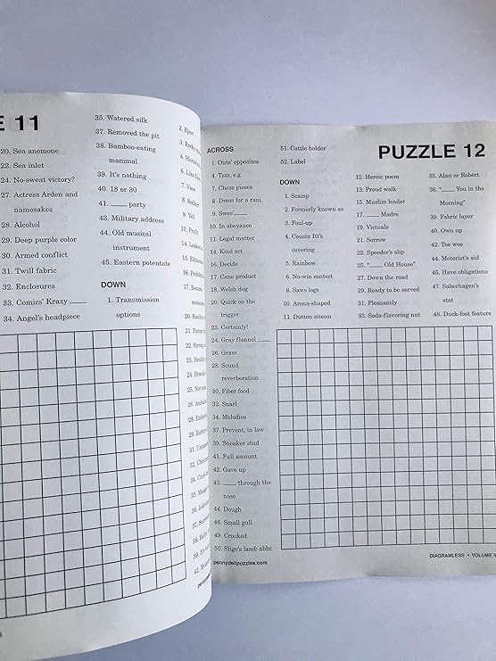 Amazon.com: Volumes 54 and 55 of Diagramless Crossword ...